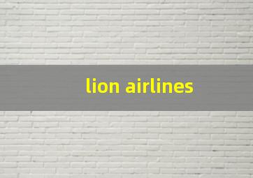 lion airlines